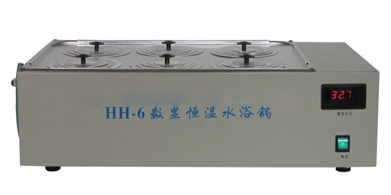 hh-6数显恒温水浴锅(双列六孔) 控温范围:室温-100℃ 加热功率:1500w